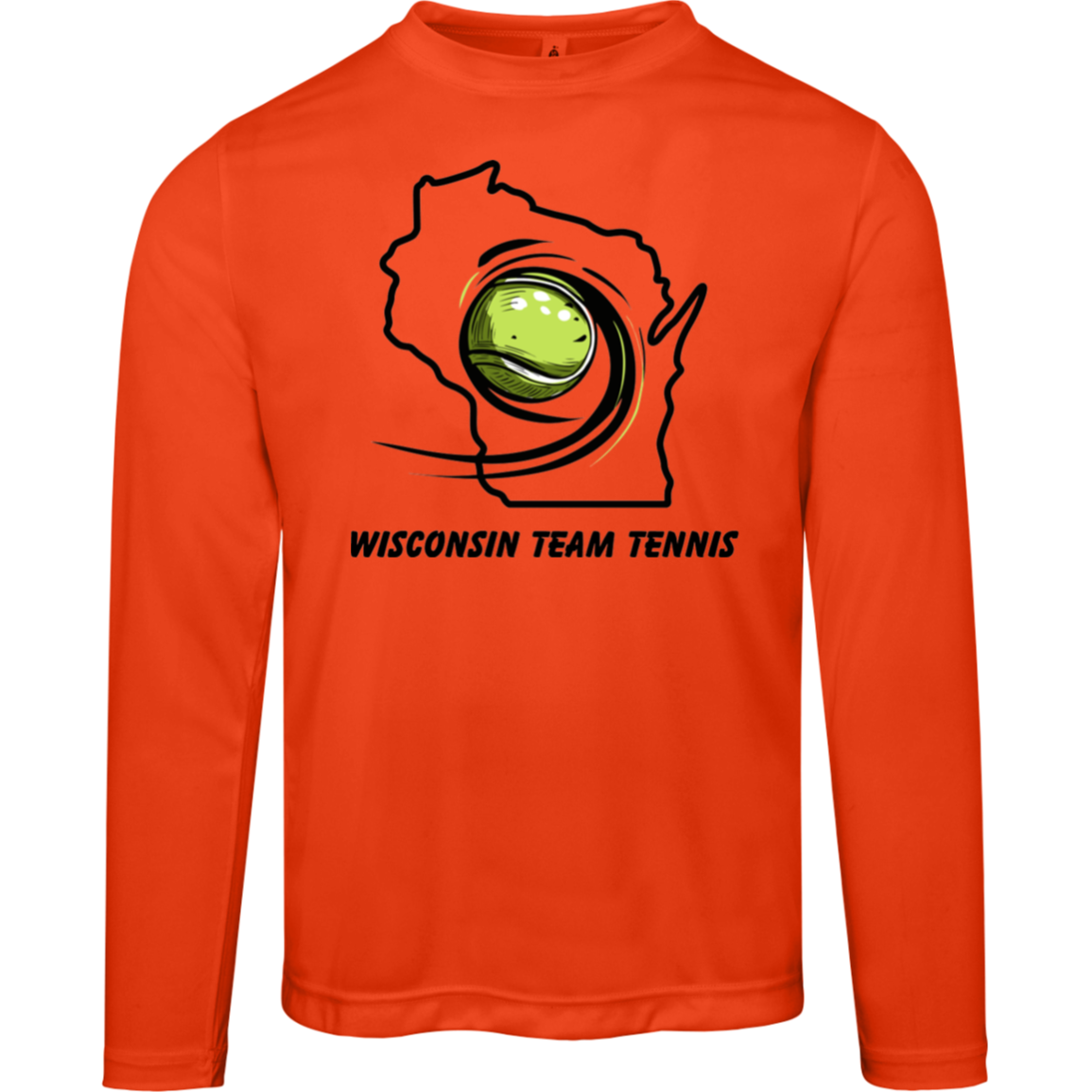 Wisconsin Team Tennis Men's Long Sleeve Performance Tee