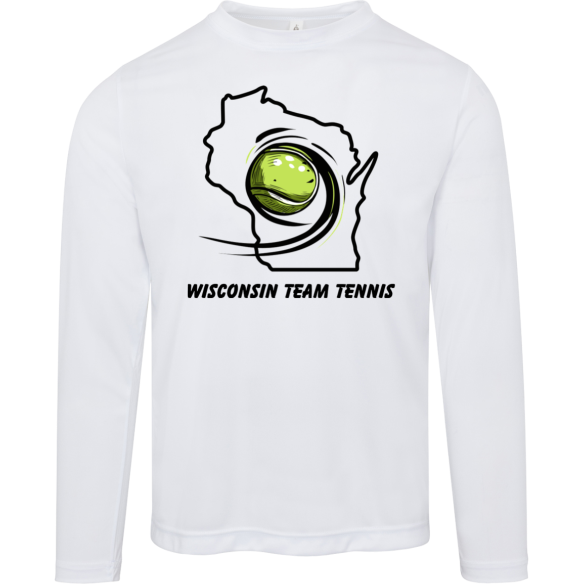 Wisconsin Team Tennis Men's Long Sleeve Performance Tee