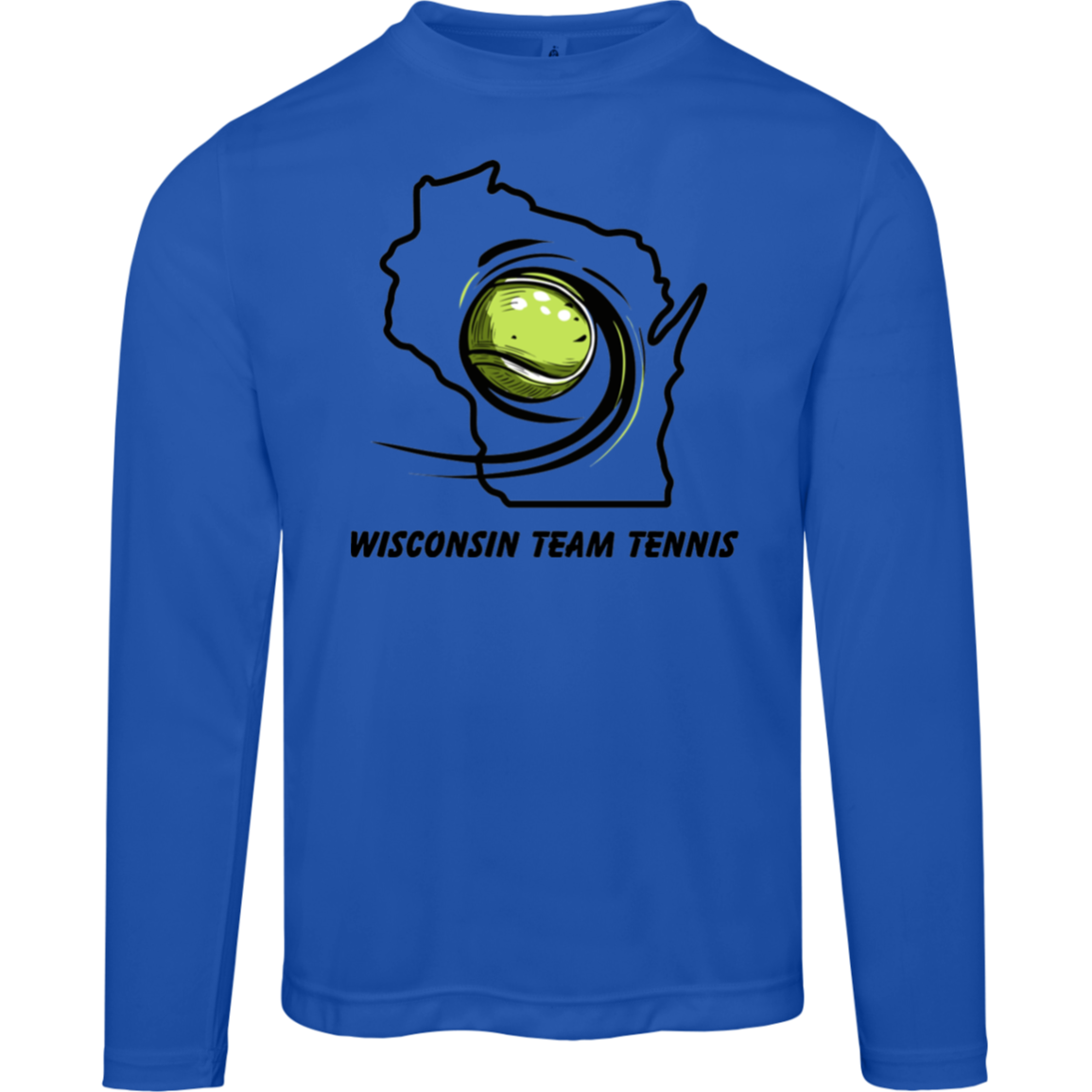 Wisconsin Team Tennis Men's Long Sleeve Performance Tee