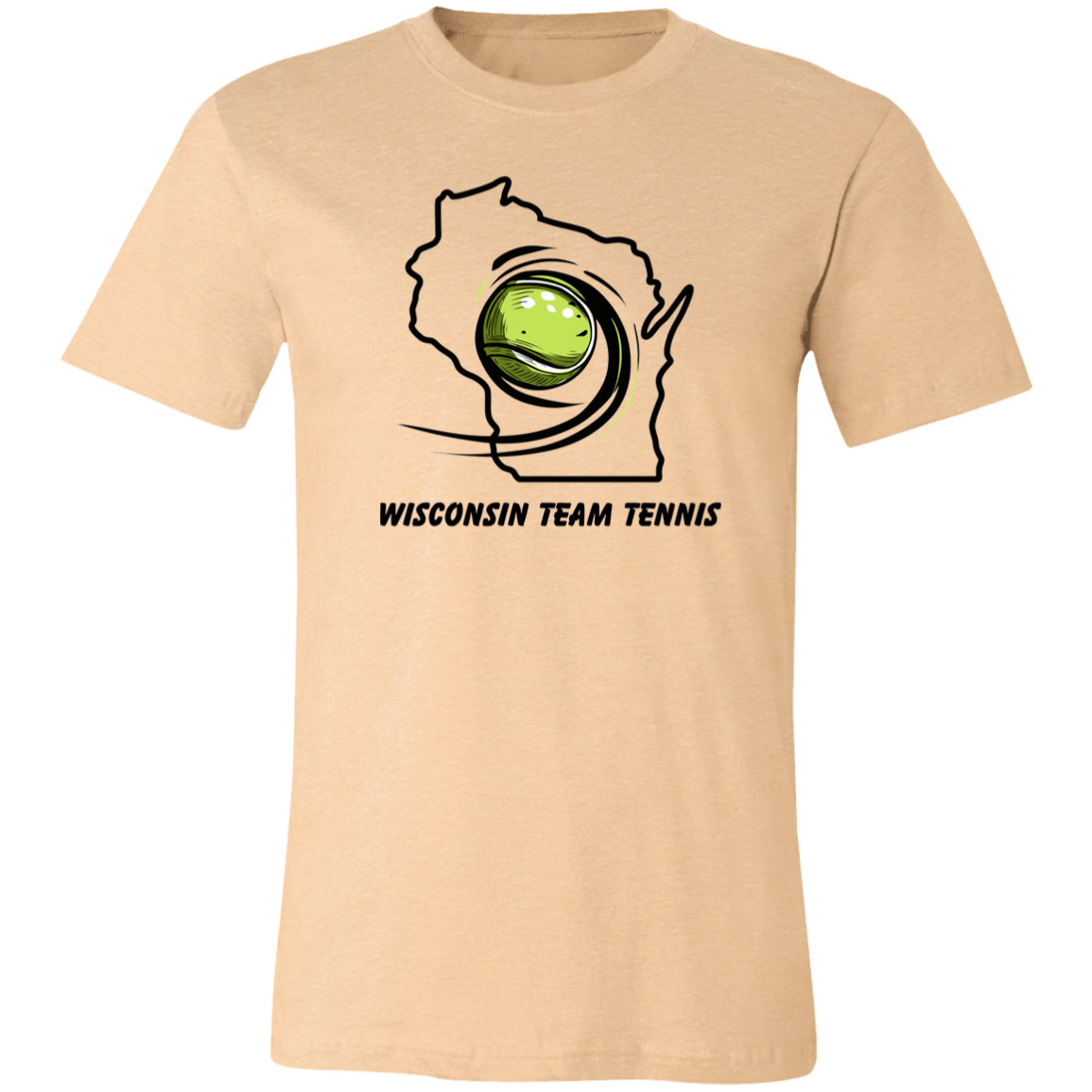 Wisconsin Team Tennis Unisex Super Soft Tee