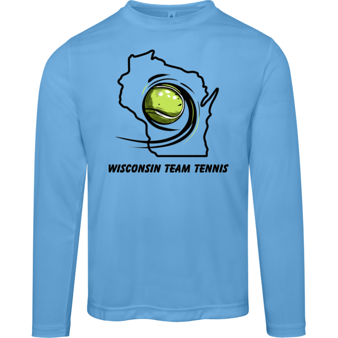 Wisconsin Team Tennis Men's Long Sleeve Performance Tee